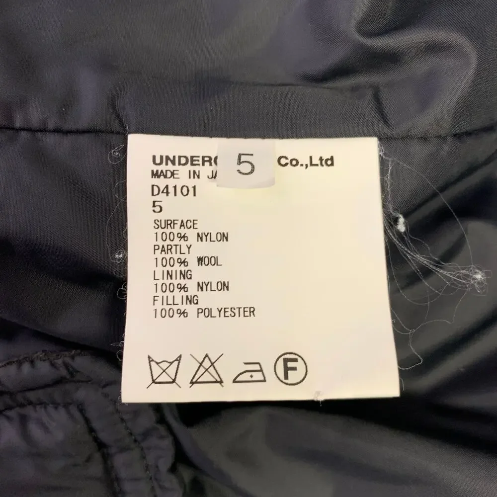 UNDERCOVER Size XL Black Grey Contrast Trim Nylon Blazer Jacket